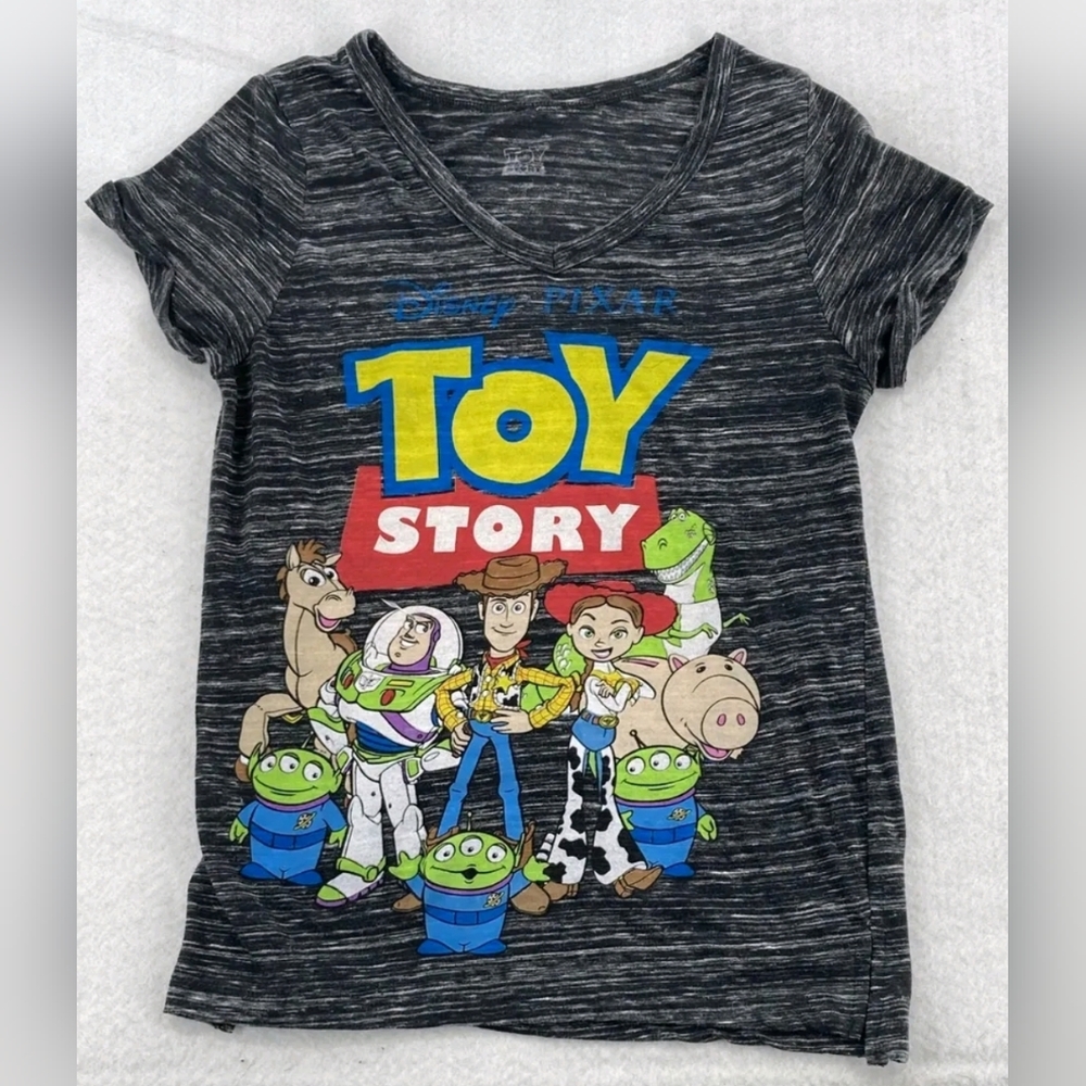 Toy Story Short Sleeve Women's T-Shirt | Gray | Size Large